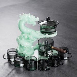 1-59.jpg Chinese Grey Jade Green Majestic Dragon Semi-Automatic Lazy Antique Kungfu Tea Cup Set