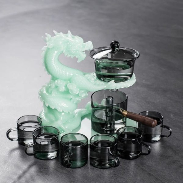 1-59.jpg Chinese Grey Jade Green Majestic Dragon Semi-Automatic Lazy Antique Kungfu Tea Cup Set