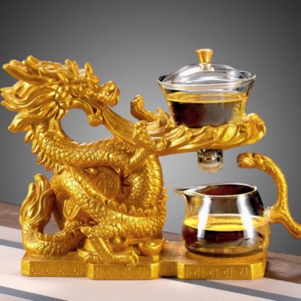 1-60.jpg Glass Teapot with Gold Dragon Design and Stainless Steel Infuser