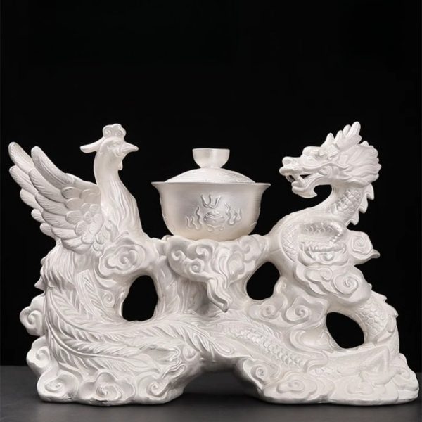 1-63.jpg Majestic Chinese Handmade Ceramic Gongfu Tea Cup Set with Silver Dragon Phoenix Lazy Semi-Automatic Design