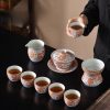 1-67.jpg Classic Chinese Handmade Vintage Gongfu Porcelain Tea Cup Set with Majestic Red Dragon Pattern