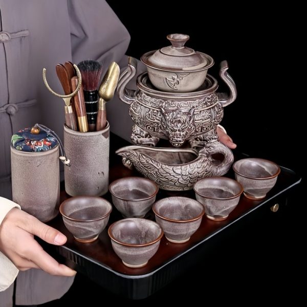 2-39.jpg Luxury Grey Vintage Semi Automatic Ceramic Chinese Tripod Relief Dragon Head Ware Tea Set