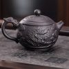 3-26.jpg Large Chinese Purple Clay Teapot with Auspicious Dragon and Floating Clouds Pattern