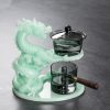 3-47.jpg Chinese Grey Jade Green Majestic Dragon Semi-Automatic Lazy Antique Kungfu Tea Cup Set