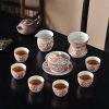 4-51.jpg Classic Chinese Handmade Vintage Gongfu Porcelain Tea Cup Set with Majestic Red Dragon Pattern
