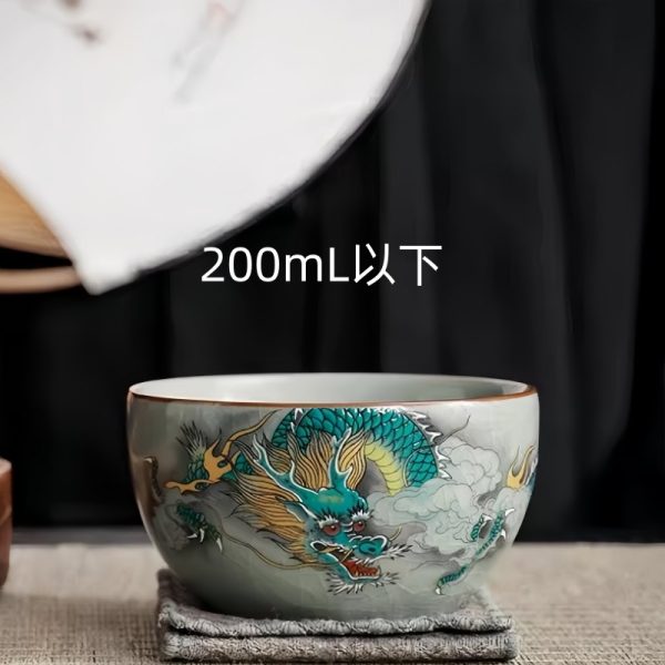 5-13.jpg Antique Green Dragon Traditional Cracked Ceramic Chinese Gongfu Chawan Tea Cup
