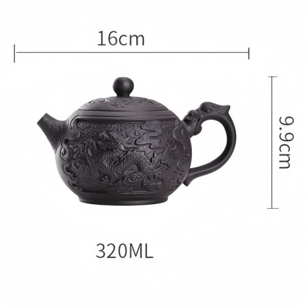 5-27.jpg Large Chinese Purple Clay Teapot with Auspicious Dragon and Floating Clouds Pattern