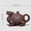 5-29.jpg Unique Gilding Dragon Turtle Shaped Teapot with Dragon Ball Twist Made from Yixing Purple Clay
