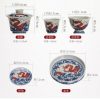 6-10.jpg Graceful Traditional Luxury Chinese Blue and White Porcelain Antique Wave Tea Set