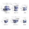 7-8.jpg Vintage Elegant Chinese Blue and White Porcelain Dragon Phoenix Luxury Gongfu Tea Cup Set