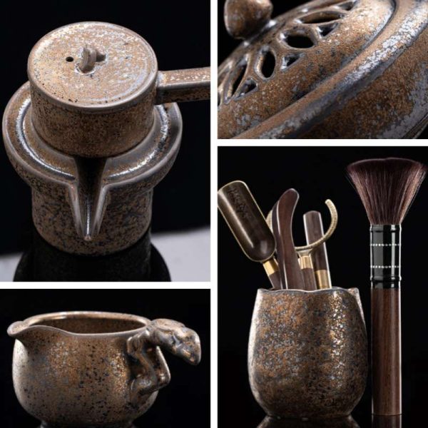 Dragon-Theme-Handmade-Antique-Ceramic-Automatic-Tea-Set-5.jpg Antique Handmade Gilded Rust Glaze Ceramic Lazy Automatic Tea Set