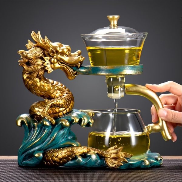 Luxurious-Colored-Golden-Dragon-Theme-Lazy-Semi-Auto-Glass-Tea-Set-2.jpg Creative Golden Dragon Green Flame Lazy Semi Auto Glass Tea Set