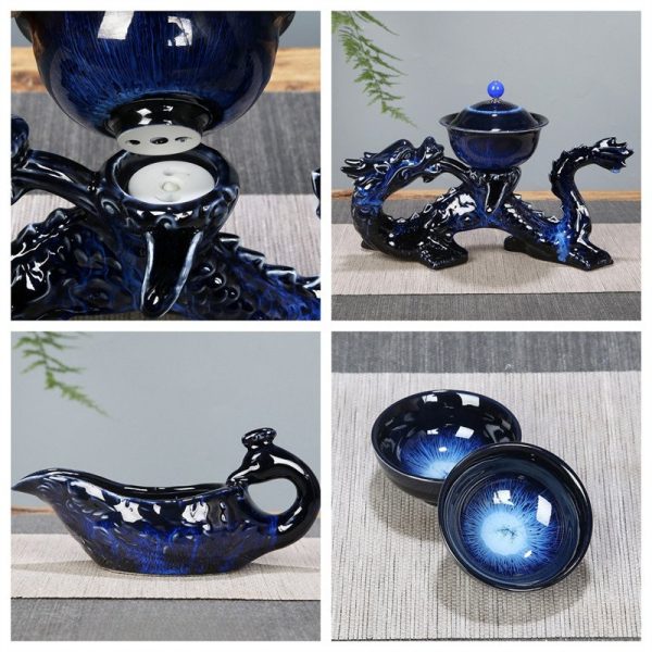 Semi-Automatic-Lazy-Tea-Set05.jpg Blue Glaze Kiln-turning Ceramic Dragon Themed Semi Automatic Lazy Tea Set