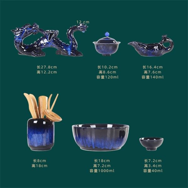 Semi-Automatic-Lazy-Tea-Set06.jpg Blue Glaze Kiln-turning Ceramic Dragon Themed Semi Automatic Lazy Tea Set