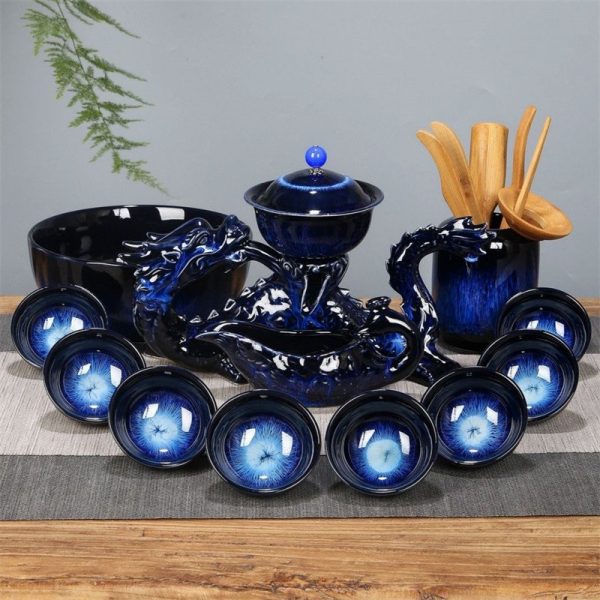 Semi-Automatic-Lazy-Tea-Set08.jpg Blue Glaze Kiln-turning Ceramic Dragon Themed Semi Automatic Lazy Tea Set