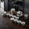 Traditional-Hand-Painted-Black-Dragon-White-Porcelain-Chinese-Tea-Set-Antique-3.jpg Luxurious Antique Traditional Elegant White Porcelain Chinese Tea Set with Black Dragon Design