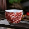 a-11.jpg Vintage Alum Red Underglaze Painting Dragon Chinese Chawan Gongfu Tea Cup