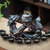a-27.jpg Refined Chinese Blue Dragon Kiln Change Antique Semi-Automatic Gongfu Tea Cup Set