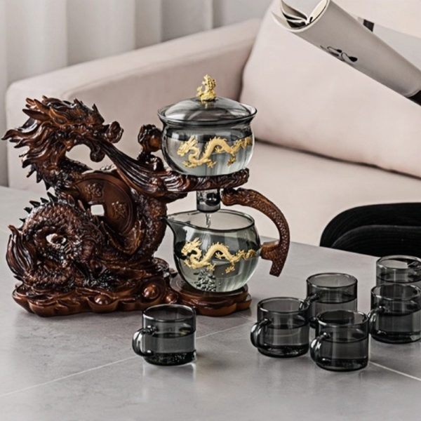 a-31.jpg Antique Luxurious Year of the Dragon Semi-Automatic Glass Tea Set with Gold Dragon Design