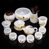 a-40.jpg Antique Chinese Colored Glaze Gongfu Tea Set with Gold Inlaid White Jade Dragon and Phoenix Design