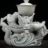 b-28.jpg Year of the Dragon Chinese Lazy Semi-Automatic Porcelain Tea Set with Delicate Dragon Design