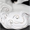 c-31.jpg Graceful Vintage White Lazy Semi-Automatic Chinese Gilded Sculptural Dragon Porcelain Tea Cup Set