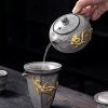 c-50.jpg Classic Chinese Vintage Ice Crackle Glaze Black Porcelain Gongfu Tea Set with Elegant Gold Inlaid Jade Dragon