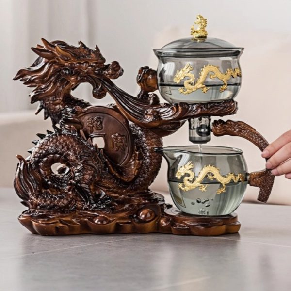 d-34.jpg Antique Luxurious Year of the Dragon Semi-Automatic Glass Tea Set with Gold Dragon Design