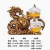 e-27.jpg Vintage Luxury Lazy Glass Semi-Automatic Best Chinese Gold Dragon Gongfu Tea Cup Set
