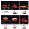 e-29.jpg Handmade Antique Chinese Red Kiln Change Lazy Semi-Automatic Dragon Themed Porcelain Tea Set