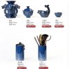 e-43.jpg Exquisite Chinese Vintage Blue Majestic Five Dragon Head Kungfu Tea Sets Lazy Semi-Automatic