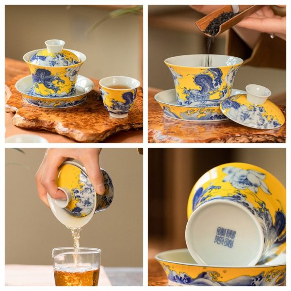 gaiwan29-01.jpg Best Jingdezhen Royal Painted Dragon Porcelain Antique Chinese Gaiwan Tea Set
