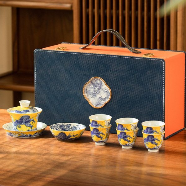 gaiwan29-06.jpg Best Jingdezhen Royal Painted Dragon Porcelain Antique Chinese Gaiwan Tea Set