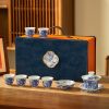 gaiwan31-04.jpg Antique Chinese Dragon White and Blue Porcelain Jingdezhen Gaiwan Tea Set