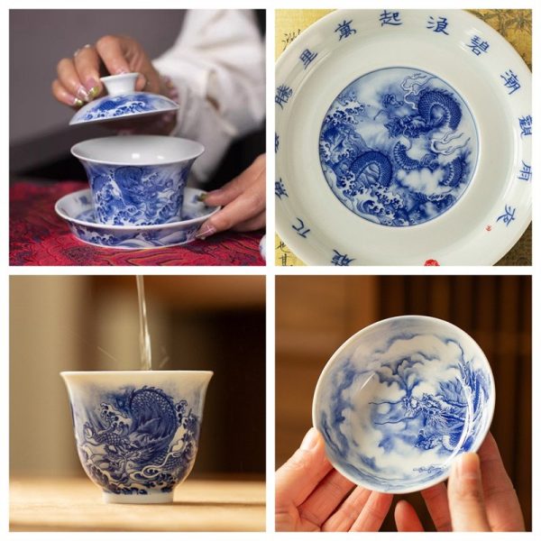 gaiwan31-07.jpg Antique Chinese Dragon White and Blue Porcelain Jingdezhen Gaiwan Tea Set
